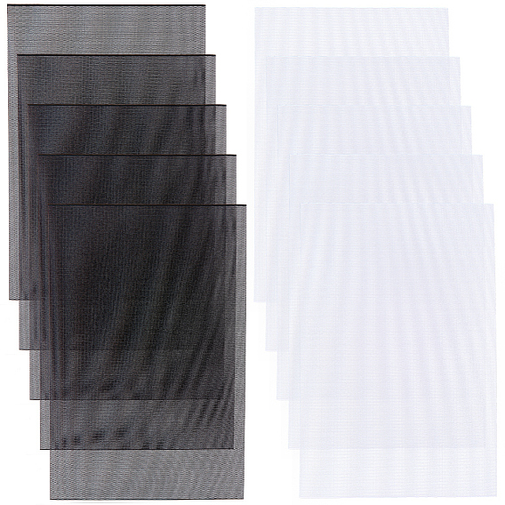 10 шт. 2 стили пластиковых сетчатых холстов, листы пвх, для вышивания, изготовление акриловой пряжи, трикотажные и вязаные проекты