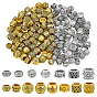 150pcs 15 styles perles européennes en alliage, Perles avec un grand trou   , formes mixtes