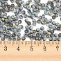Glass Seed Beads, Frosted, Two Tone, Round