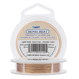 BENECREAT Copper Wire for Jewelry Making, Long-Lasting Plated