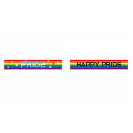 Polyester Pride Flag/Rainbow Flag, Rectangle Banner, for Home Garden Yard Party Decorations
