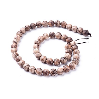 Natural Eaglewood Beads Strands, Round