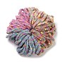 Nylon Elastic Hair Ties, Ponytail Holder, with Plastic Beads, Colorful Dotted Hair Rope for Girls