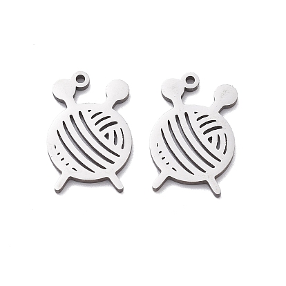 201 прелести нержавеющей стали, лазерная резка, Шарм из пряжи в форме шара