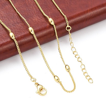 Collier chaîne satellite en laiton pour femme, sans cadmium et sans plomb