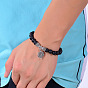 Lava Stone Yoga Bracelet with Turquoise Buddha Beads and Tree of Life Couple Bracelets