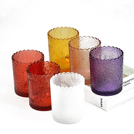 Glass Candle Cups, for Candle Making Tools, Column