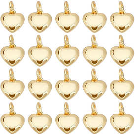 Латунные подвески, долговечный, с целью перехода в кольце, сердце прелести