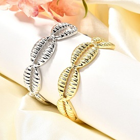 Латунь манжеты браслеты для женщин, кофейная бусина