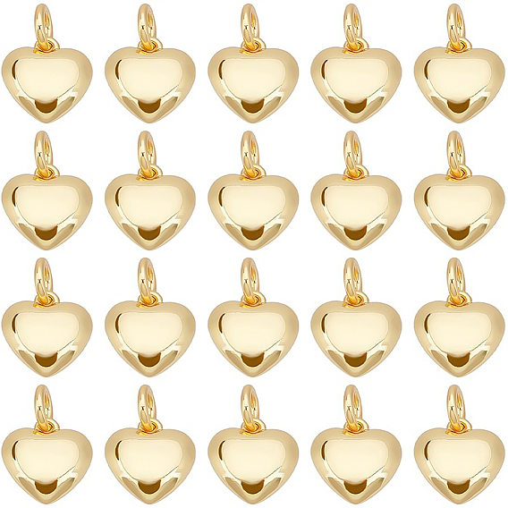 Латунные подвески, долговечный, с целью перехода в кольце, сердце прелести