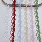 Polyester Lace Trims, Flower Tassel Ribbon for Sewing and Art Craft Projects