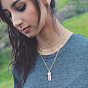 Minimalist Double-layer Moon and Star Choker Necklace - Beaded Clavicle Chain