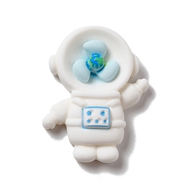 Opaque Resin Cabochons, Spaceman-shaped Mini Fan