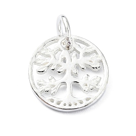 925 Sterling Silver Tree of Life Charms with Jump Rings