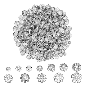 DIY-Schmuck machen Kits, einschließlich 1440 Stück Messing-, Eisen- und Legierungsperlenkappen
