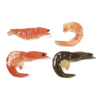 Кабошоны из смолы, имитация еды, креветка