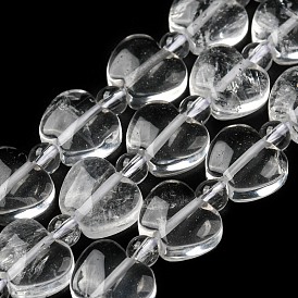 Natural Quartz Crystal Beads Strands, Rock Crystal Beads, Apple
