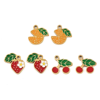 Фрукты 304 эмалированные подвески из нержавеющей стали, ионное покрытие (ip), золотые