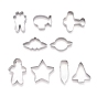 Stainless Steel The Universe Series Shape Cookie Candy Food Cutters Molds, for DIY, Kitchen, Baking, Kids Birthday Party Supplies Favors