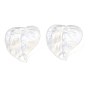 Transparent Acrylic with Glitter Pendants, Leaf