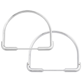 2шт. ручки для сумок из сплава, d-образная форма, для создания кошельков