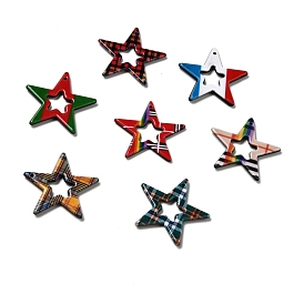 Acrylic Pendants, for DIY Earring Findings, Star