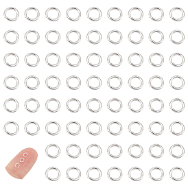 200Pcs 925 Sterling Silver Open Jump Rings, Round Rings