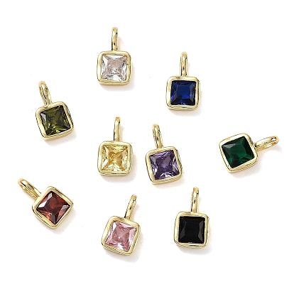 Квадратные медные микро проложить кубических прелести диоксида циркония, стойки покрытие, долговечный, без кадмия и без свинца, золотые