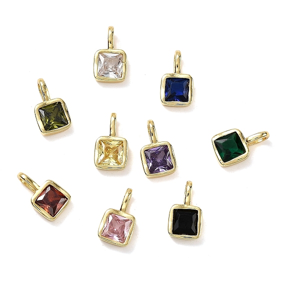 Квадратные медные микро проложить кубических прелести диоксида циркония, стойки покрытие, долговечный, без кадмия и без свинца, золотые