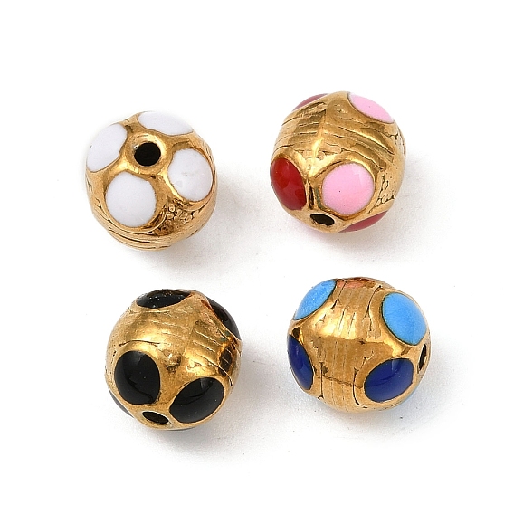 304 из нержавеющей стали эмаль бисер, футбол, ионное покрытие (ip), реальный 18 k позолоченный