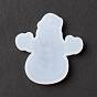 Christmas Theme DIY Snowman Pendant Silicone Molds, Resin Casting Molds, for UV Resin & Epoxy Resin Jewelry Making