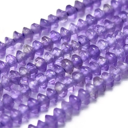 Natürlichen Amethyst Perlen Stränge, facettiert, Doppelkegel