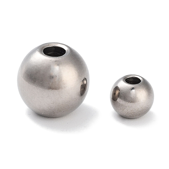 Титановые бусины, круглые