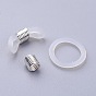 Silicone porteurs de lunettes, avec les accessoires en fer, blanc