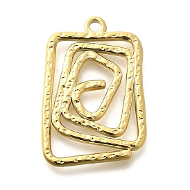 Ионное покрытие (ip) 304 подвески из нержавеющей стали, прямоугольный шарм