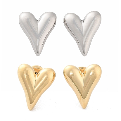 304 из нержавеющей стали серьги, сердце