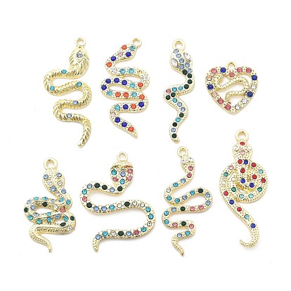 Подвески из сплава со стразами в форме змеи