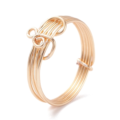 Bague amour infini, bague en fil de laiton pour homme femme