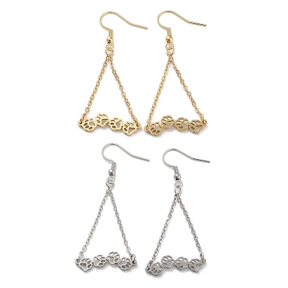 304 из нержавеющей стали болтаться серьги, печать кошачьей лапы