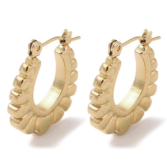 Сердце 201 женские серьги-кольца в форме полукольца из нержавеющей стали, с 304 штифта из нержавеющей стали