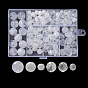 6 Style Acrylic Beads, Imitation Gemstone, Round