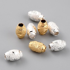 Brass Beads, Long-Lasting Plated, Barrel