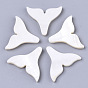 Natural Freshwater Shell Beads, Half Drilled, Fishtail