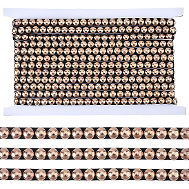 1Pc 201 Stainless Steel Nailhead Trim, Hot Fix Metal Iron-on Convex Dome Nailhead Trim, Flat Round