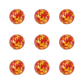 Смола имитация янтарных бусин, круглые