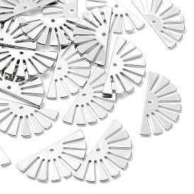 Colgantes de latón Shegrace, encantos del ventilador, sin cadmio, plomo, níquel