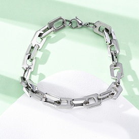 304 браслеты-цепочки из нержавеющей стали для женщин и мужчин