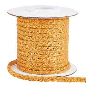 3-прядные плетеные шнуры из полиэстера, изготовление ювелирных изделий своими руками, плоский