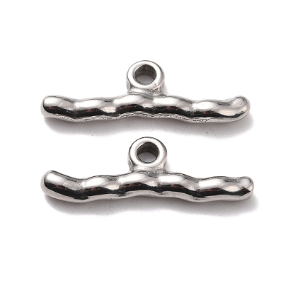 304 Stainless Steel Pendants, Textured, Bar