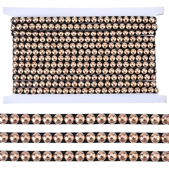 1Pc 201 Stainless Steel Nailhead Trim, Hot Fix Metal Iron-on Convex Dome Nailhead Trim, Flat Round